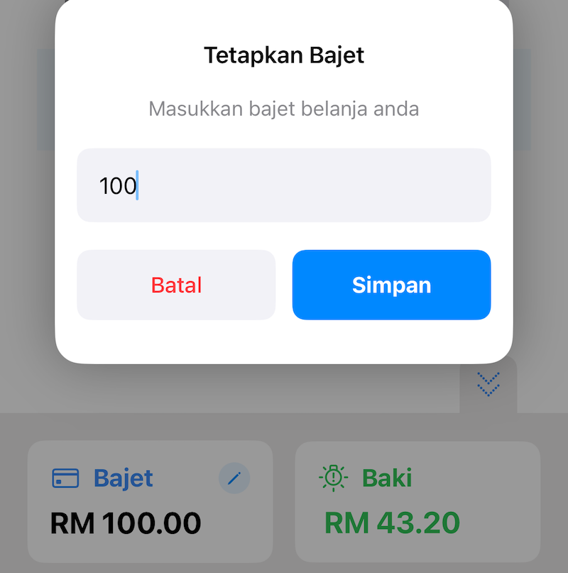 Jejak Bajet Bijak - contoh paparan